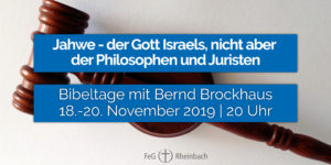 Mehr über den Artikel erfahren Bibeltage 2019