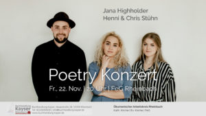 Mehr über den Artikel erfahren Poetry Konzert