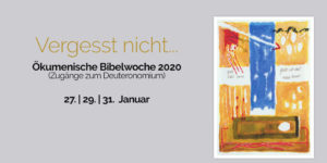 Mehr über den Artikel erfahren Ök. Bibelwoche 2020
