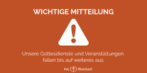 Mehr über den Artikel erfahren Wichtige Mitteilung